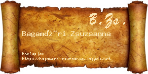 Bagaméri Zsuzsanna névjegykártya